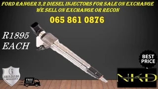 Ford Ranger 3.2 Diesel Injectors For Sale On Exchange Or To Recon With Warranty
