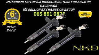 Mitsubishi Triton 2.5 Diesel Injectors For Sale On Exchange Or To Recon With Warranty