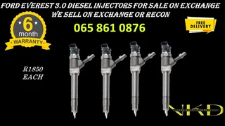 Ford Everest (3.0/bt50) Diesel Injectors For Sale On Exchange Or To Recon With Warranty