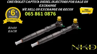 Chevrolet Captiva Diesel Injectors For Sale On Exchange With 6 Months Warranty
