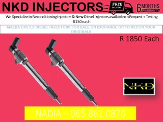 Mazda Cx5 2.2 Bk Diesel Injectors For Sale On Exchange Or To Recon