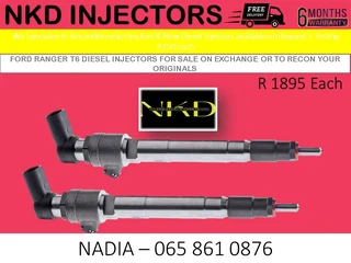 Ford Ranger T6 Diesel Injectors For Sale On Exchange Or To Recon With Warranty