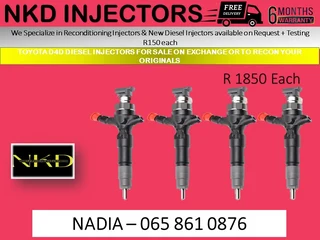 Toyota D4d Diesel Injectors For Sale Or To Recon
