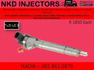 Jeep Grand Cherokee 2.7 Diesel Injectors For Sale On Exchange With 6 Months Warranty