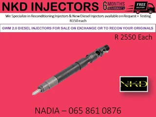 GMW 2.0 DIESEL INJECTORS FOR SALE ON EXCHANGE OR TO RECON