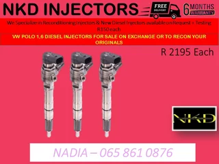 Vw/polo 1.6 Diesel Injectors For Sale On Exchange With 6 Months Warranty