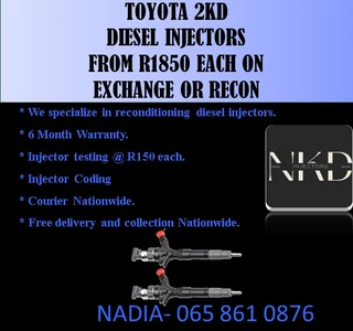 Toyota 2kd Diesel Injectors For Sale On Exchange