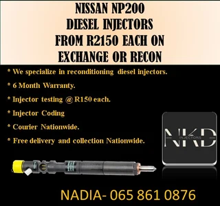 Nissan Np200 Diesel Injectors For Sale On Exchange Or To Recon