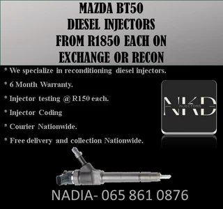 Mazda Bt50 Diesel Injectors For Sale On Exchange Or To Recon With Warranty
