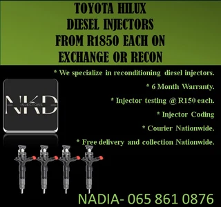 Toyota Hilux Diesel Injectors For Sale On Exchange