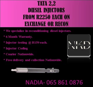 Tata 2.2 Diesel Injectors For Sale On Exchange Or To Recon