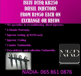 Isuzu Dteq Kb250 Diesel Injectors For Sale On Exchange With 6 Monhs Warranty