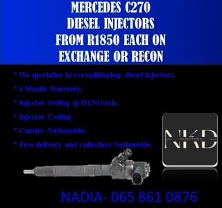 Mercedes C270 Diesel Injectors For Sale On Exchange Or To Recon