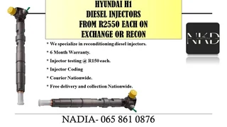 Hyundai H1 Diesel Injectors For Sale Or To Recon