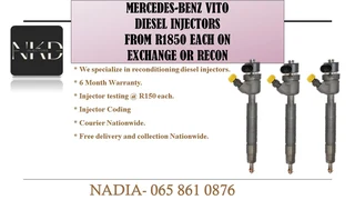 Mercedes Benz Vito Diesel Injectors For Sale Or To Recon