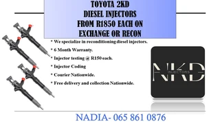 Toyota 2kd Diesel Injectors For Sale On Exchange