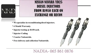 Nissan Navara Yd25 Diesel Injectors For Sale On Exchange