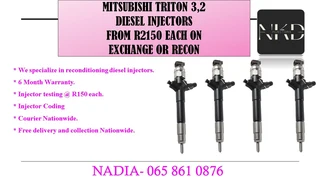 Mitsubishi Triton 3.2 Diesel Injectors For Sale On Exchange Or To Recon With Warranty