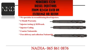 Mercedes C220 Diesel Injectors For Sale On Exchange Or To Recon With Warranty