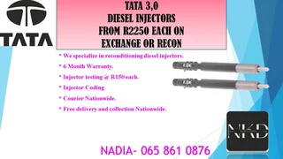 Tata 3,0 Diesel Injectors For Sale Or To Recon