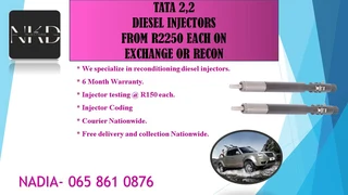 Tata 2.2 Diesel Injectors For Sale Or To Recon