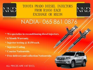 Toyota Prado Diesel Injectors For Sale