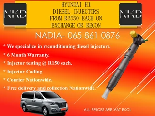 Hyundai H1 Diesel Injectors For Sale Or Recon
