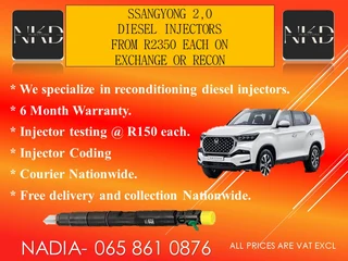 Ssangyon Diesel Injectors For Sale Or Recon