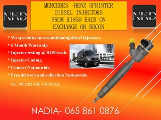 Mercedes Spinter Diesel Injectors For Sale