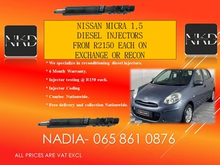 Nissan Micra 1.5 Diesel Injectors For Sale On Exchange Or Recon