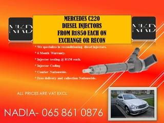Mercedes C220 Diesel injectors for sale on exchange or recon