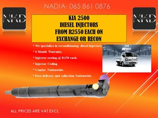Kia 2500 Diesel Injectors For Sale Om Exchange Or Recon