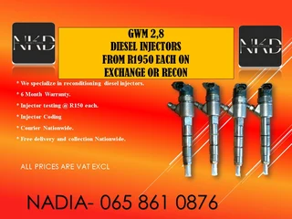 Gwm 2.8 Diesel Injectors For Sale On Exchange Or Recon