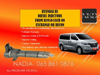 Hyundai H1 Bosch Diesel Injectors For Sale