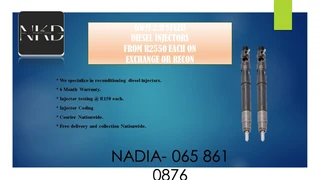 Gwm 2.0 Steed Diesel Injectors For Sale On Exchange Or To Recon Warranty