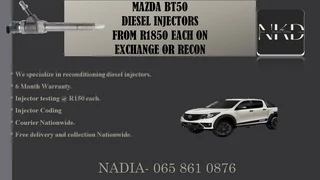 Mazda Bt50 Diesel Injectors For Sale On Exchange Or To Recon With Warranty