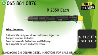 Ssangyong 2.0 Diesel Injectors For Sale On Exchange With 6 Months Warranty