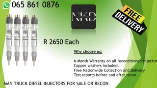 Man Truck Diesel Injectors For Sale Or To Recon