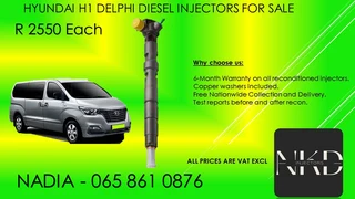 Hyundai H1 Diesel Injectors For Sale Or Recon With Test Reports