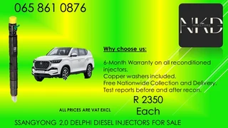 Ssangyong Diesel Injectors For Sale On Exchange Or Recon With Test Reports
