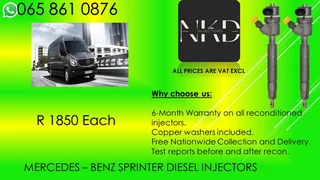Mercedes Sprinter Diesel Injectors For Sale Or Recon With Test Reports