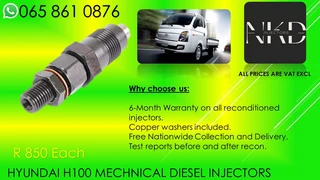 Hyundai H100 Diesel Injectors For Sale Or Recon With Warranty