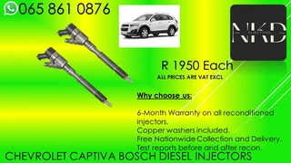 Chevrolet Captiva diesel injectors for sale on exchange or recon