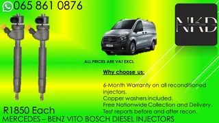 Mercedes Benz Vito Diesel Injectors For Sale On Exchange Or Recon