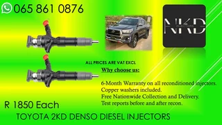 Toyota Diesel Injectors For Sale Or Recon