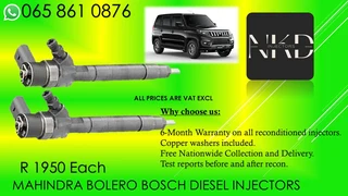 Mahindra Bolero diesel injectors for sale on exchange or recon