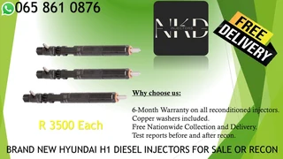 New Hyundai H1 Diesel Injectors For Sale On Exchange Or To Recon