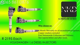 Vw 1.6 Injectors For Sale On Exchange Or Recon