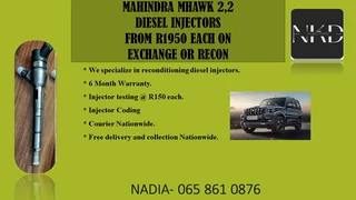 Mahindra Mhawk 2.2 Diesel Injectors For Sale On Exchange Or To Recon