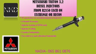 Mitsubishi Triton 3.2 Diesel Injectors For Sale On Exchange Or To Recon With Warranty